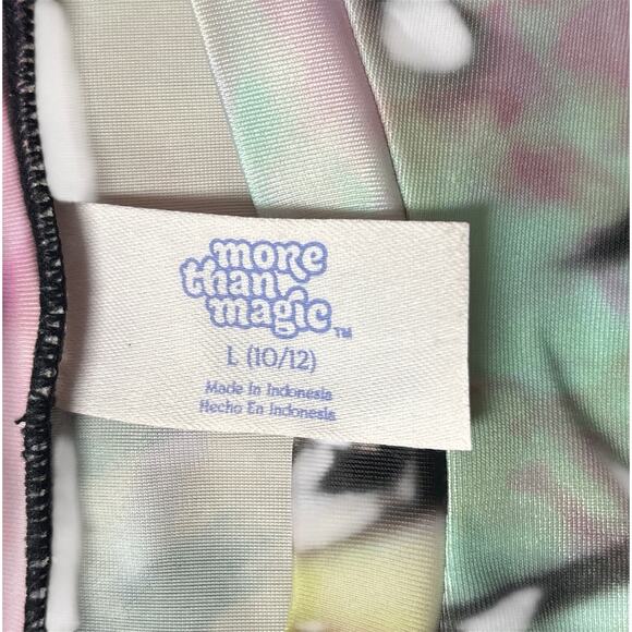 Girls More Than Magic Tie-Dye Tee – Size L (10/12) – Side Tie, Stretchy & Cute! - Picture 3 of 4